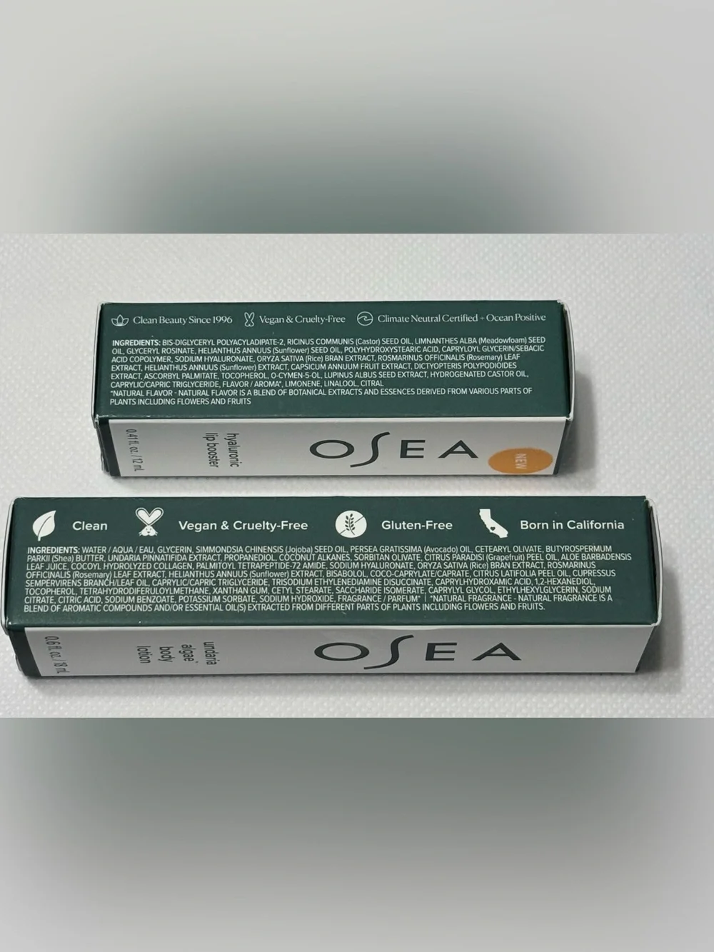 OSea Hyaluronic Lip Booster & Undaroa Algea Body Lotion- BRAND NEW